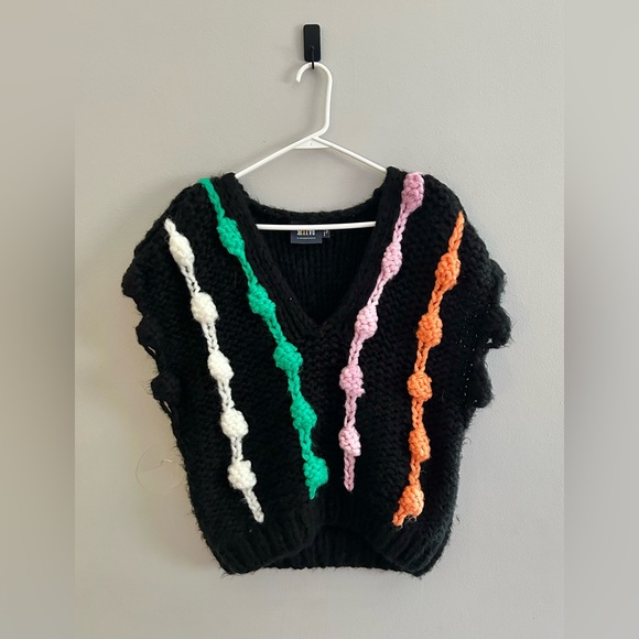Maeve By Anthropologie Bauble Chunky Knit Sweater Vest | One Size Fits Most - Picture 5 of 10